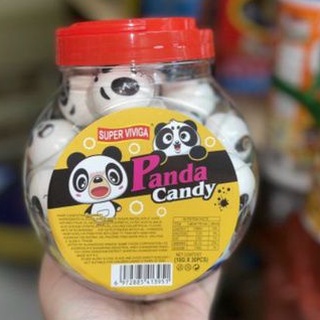 (1 hủ 30v)kẹo dẻo hình panda gấu trúc/ hình trái dâu có nhân
