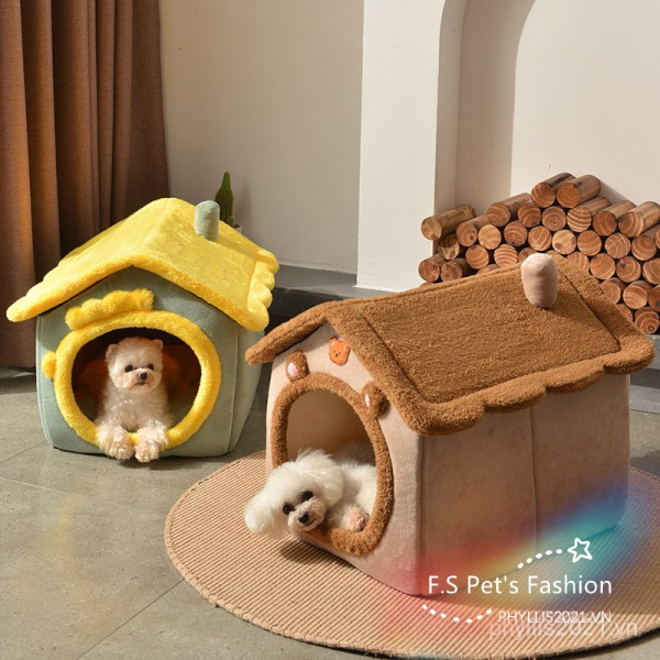 ♡ Fs ♡Giường Ngủ Chất Liệu Mềm Mại Dễ Giặt Tẩy Dành Cho Thú Cưng
