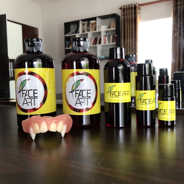 Máu đỏ hoá trang HALLOWEEN - Máu gia đỏ thẩm / đỏ tươi - Máu HALLOWEEN đặc / lỏng hoá trang vết thương- Xốp bọt biển | BigBuy360 - bigbuy360.vn