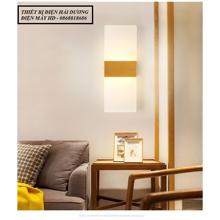 COMBO 3 Đèn Led Gắn Tường Decor Hình Khối Chữ Nhật TN140 Cao 27cmx10cm (3 CHẾ ĐỘ ÁNH SÁNG TRẮNG - VÀNG - TUNG TÍNH)