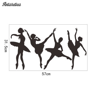 Decal dán tường cô gái múa ba lê