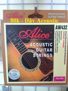 DÂY ĐÀN GUITAR ACOUSTIC ALICE AW435