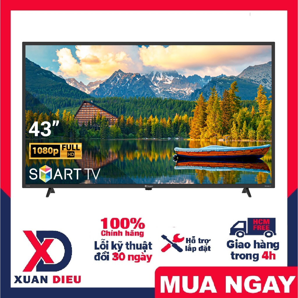 Smart Tivi Casper 43 inch 43FX5200 Hệ Điều Hành Linux (GIÁ LIÊN HỆ) - GIAO HÀNG MIỄN PHÍ HCM