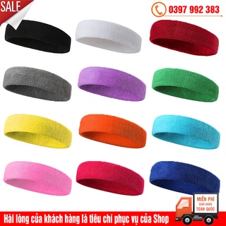 Băng Đô Quấn Đầu Thấm Hút Mồ Hôi, Chặn Mồ Hôi Thích Hợp Tập Thể Thao Cho Nam/Nữ