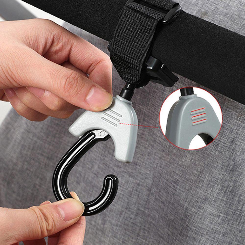 Móc Treo Đồ Gắn Xe Đẩy Em Bé Xoay 360 Độ Đa Năng Tiện Dụng