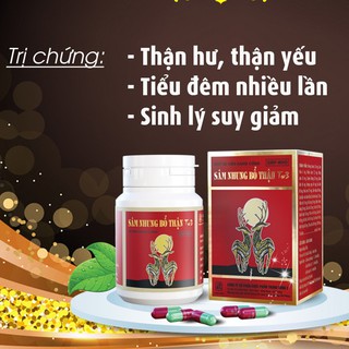 SÂM NHUNG BỔ THẬN TW3 bổ thận cố tinh, bổ thận tráng dương