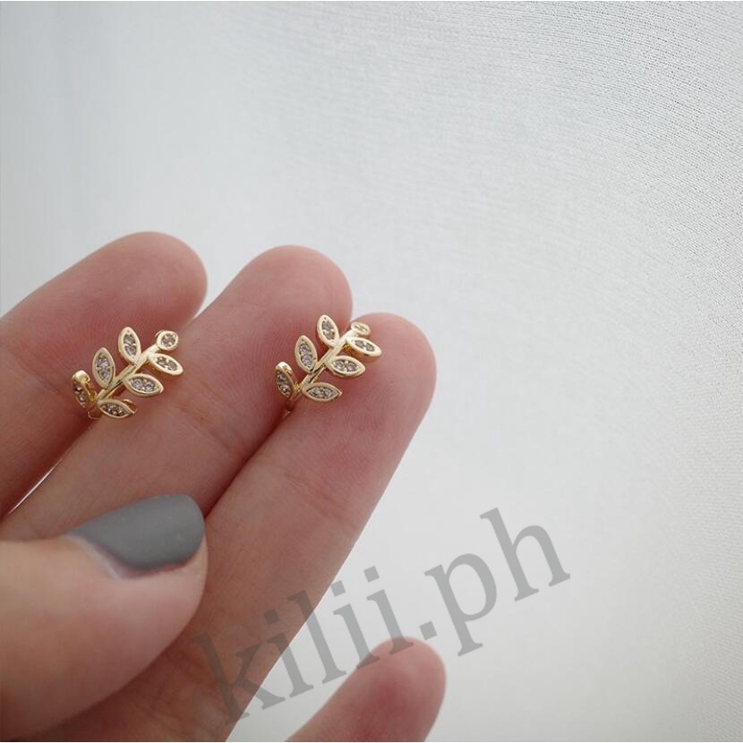 Kilii Bông Tai Hình Chiếc Lá Đơn Giản Thanh Lịch Cho Nữ