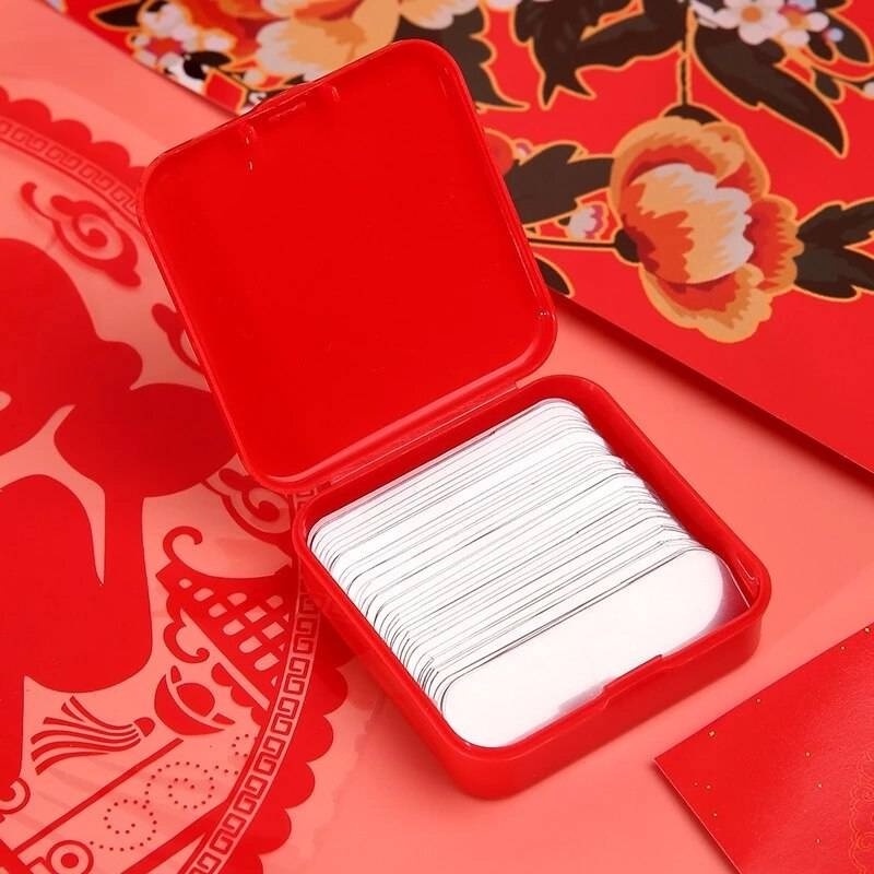 Hộp 60 Miếng Dán Hai Mặt Trong Suốt Không Để Lại Dấu Dễ Cắt