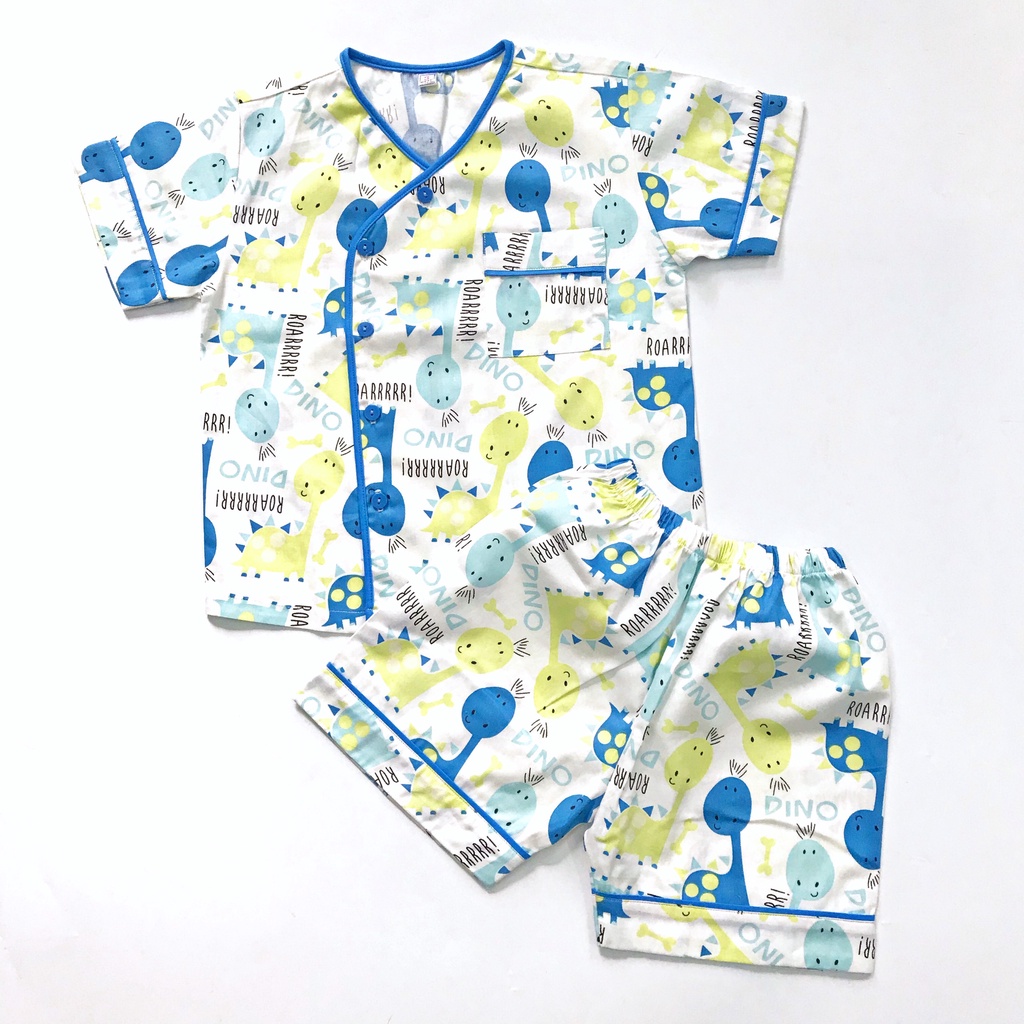 Pijama đùi cho bé chất liệu vải Thô 100% cotton hút mồ hôi Nhiều mẫu xinh xắn size 10-20kg