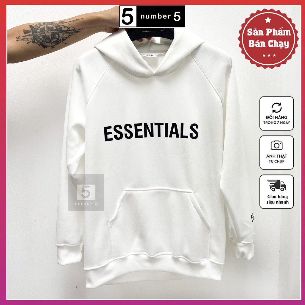 Áo Hoodie Nỉ Có Mũ Form Rộng NUMBER5 Nhiều Màu Unisex Nam Nữ Ulzzang [ES] | BigBuy360 - bigbuy360.vn