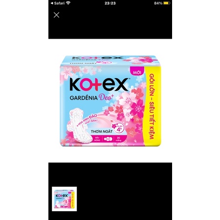 Băng vệ sinh kotex Deo hoa anh đào 20 miếng