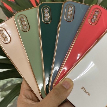 Ốp lưng iphone Cạnh Vuông Thiết kế  iPhone 12 - Nhựa dẻo - Viền bóng