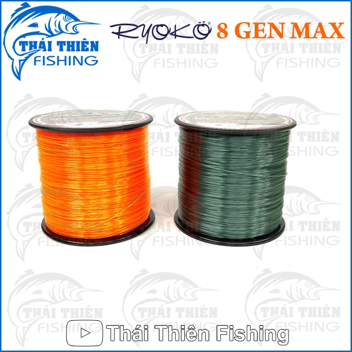 Cước Câu Cá Ryoko Thái Lan Thế Hệ Mới 8 Gen Max Power