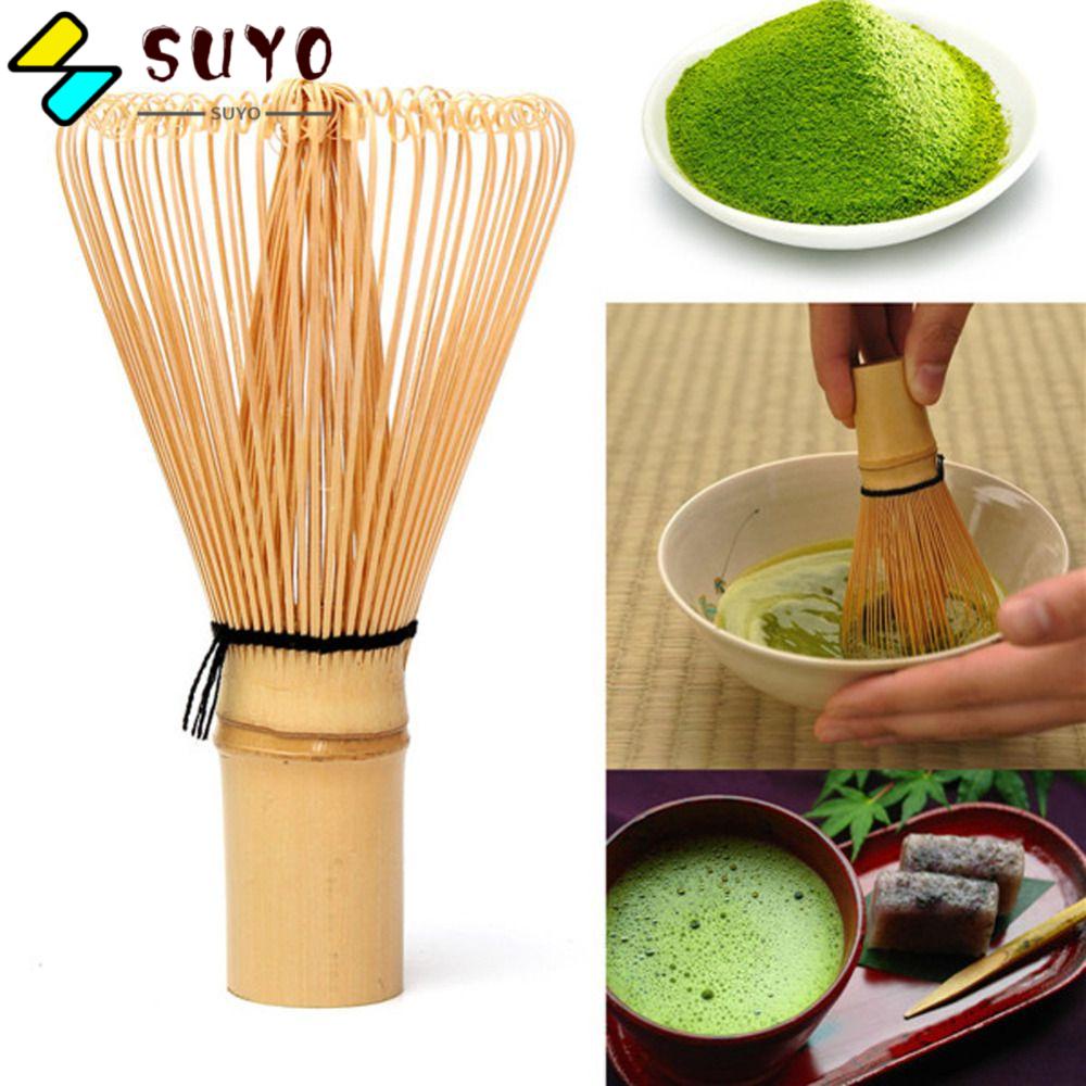 Chổi tre khuấy trà / cà phê thủ công với đầu 80 thanh khuấy dùng trong nhà bếp