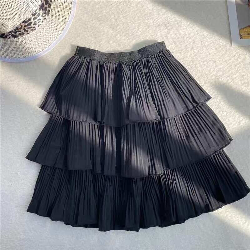 Chân Váy Nữ Đẹp Dáng Ngắn 3 Tầng Hàng QC Free Ship, Váy Nữ Xòe Bồng Bềnh Trên Gối Đẹp Giá Rẻ Free Size Hot Hit, CV03 | BigBuy360 - bigbuy360.vn