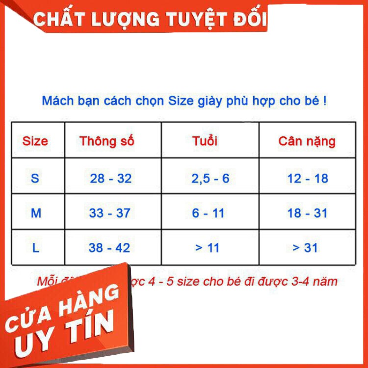 Giày trượt Patin trẻ em cao cấp 906 - Đỏ - Size S, M, L - Hàng nhập khẩu