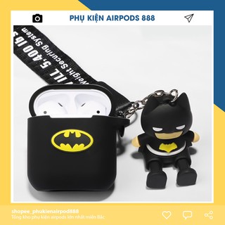 [Ảnh Thật - Hàng chuẩn] 🌟Combo 3 Món🌟 Case Airpod Siêu Anh Hùng Marvel Bằng Silicon Dẻo Vỏ Bao Ốp Đựng Airpod 1&2