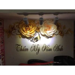 Set 20 hoa giấy backdrop( kéo sang )