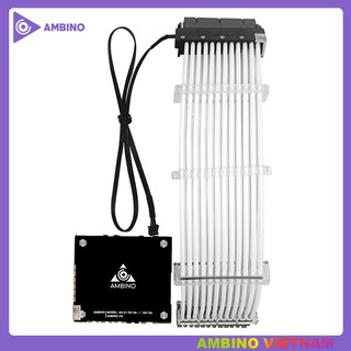 Bộ dây nguồn RGB 24Pin Ambino RainPow (Phiên bản mới nhất rực rỡ sắc màu)