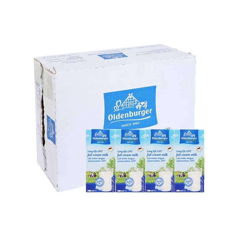 Thùng 24 hộp 200ml sữa Đức Oldenburger