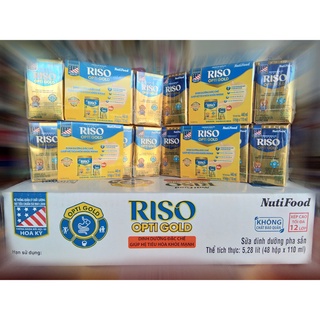 Sữa pha sẵn Riso opti gold 110ml (thùng 48 hộp)