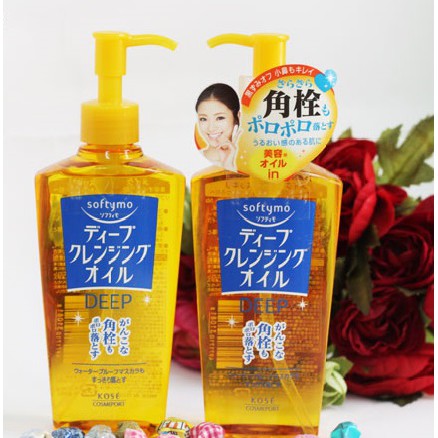 Dầu tẩy trang Kose softymo Deep Cleansing Oil của Nhật 230ml