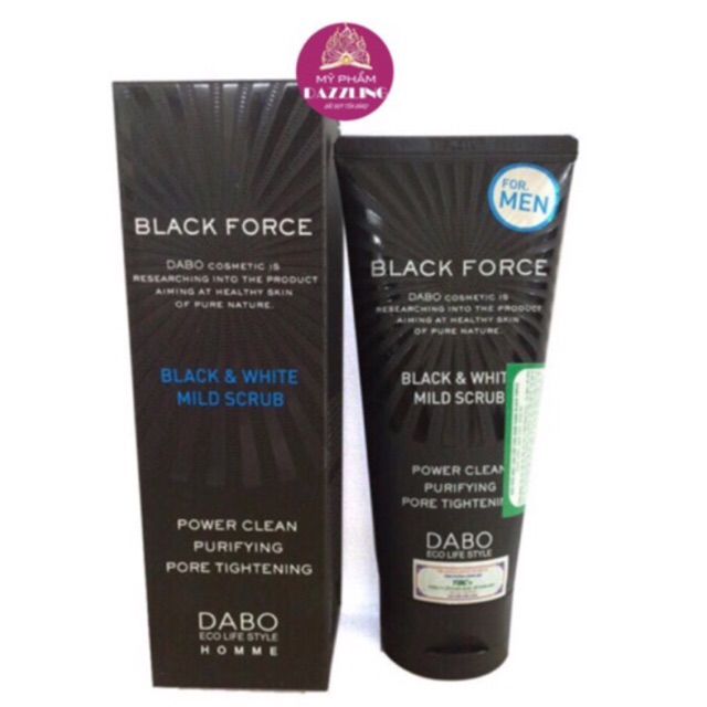 [Chính Hãng] Sữa Rửa Mặt Làm Sạch Sâu Cho Nam Dabo Black Force – For Men