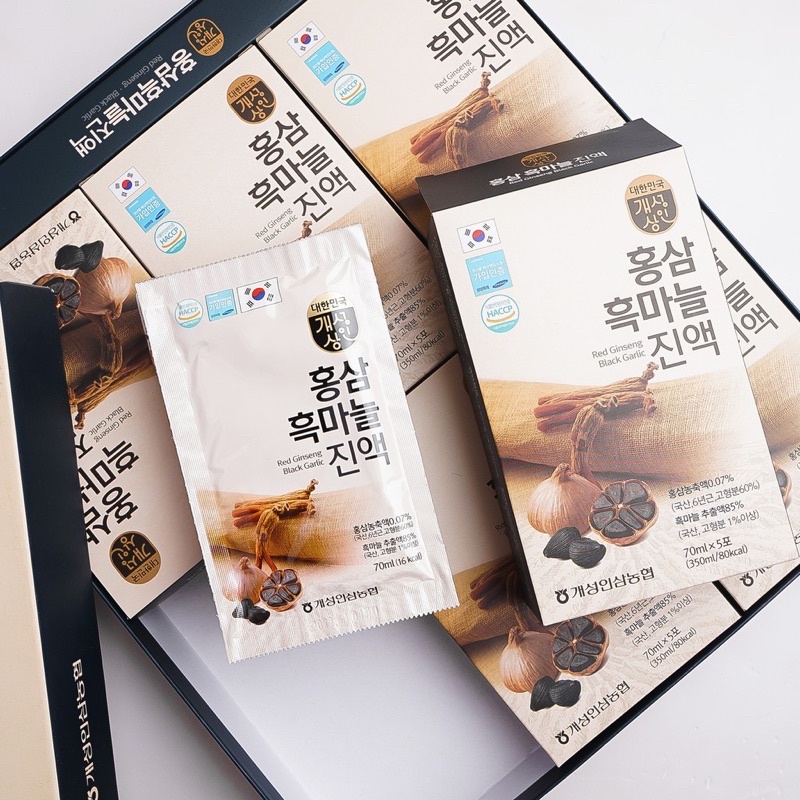 Nước Hồng Sâm Tỏi Đen Hàn Quốc