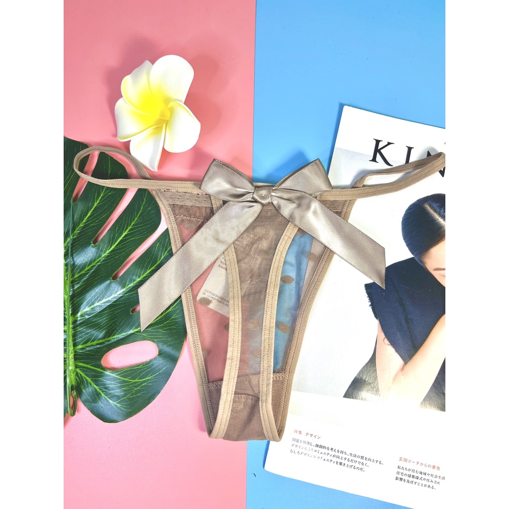 Quần Lót Nữ Ren Lọt Khe Nơ Sau Viền Sexy - Gợi Cảm Min Underwear 139175