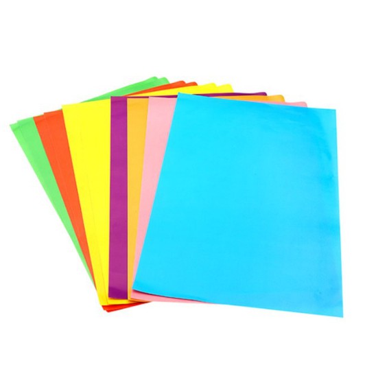 Giấy Thủ Công To Có Keo Dán Sẵn 17cmx11 cm (5 Màu/ xấp)