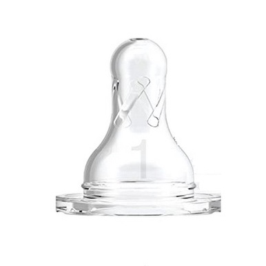 Núm Ty Silicone Dr.Brown's Cổ Thường Size 1