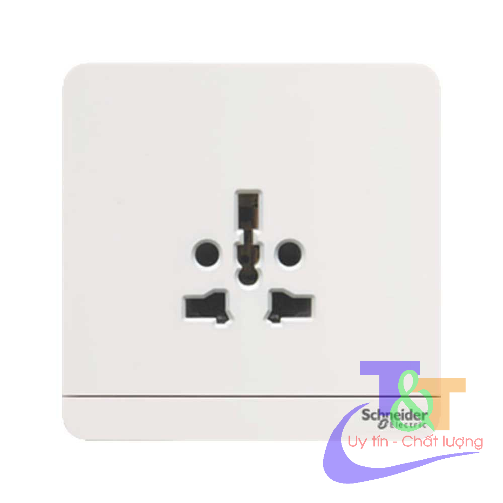 Bộ ổ cắm đôi 2, 3 chấu, đa năng AvatarOn Schneider