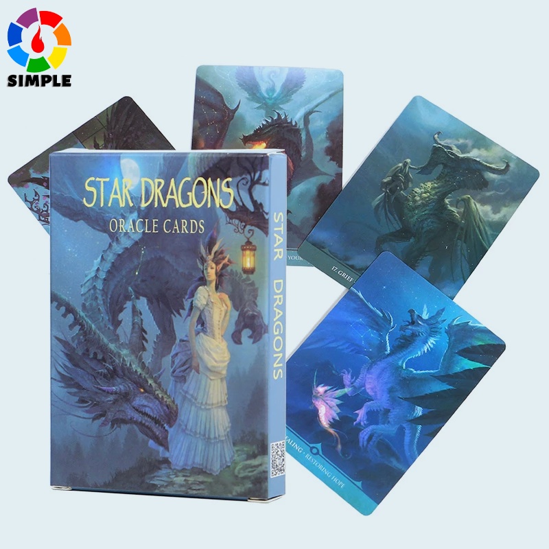 Star Dragons Oracle Card Game Tarot Bộ Thẻ Bài Tarot Thiết Kế Sáng Tạo Độc Đáo