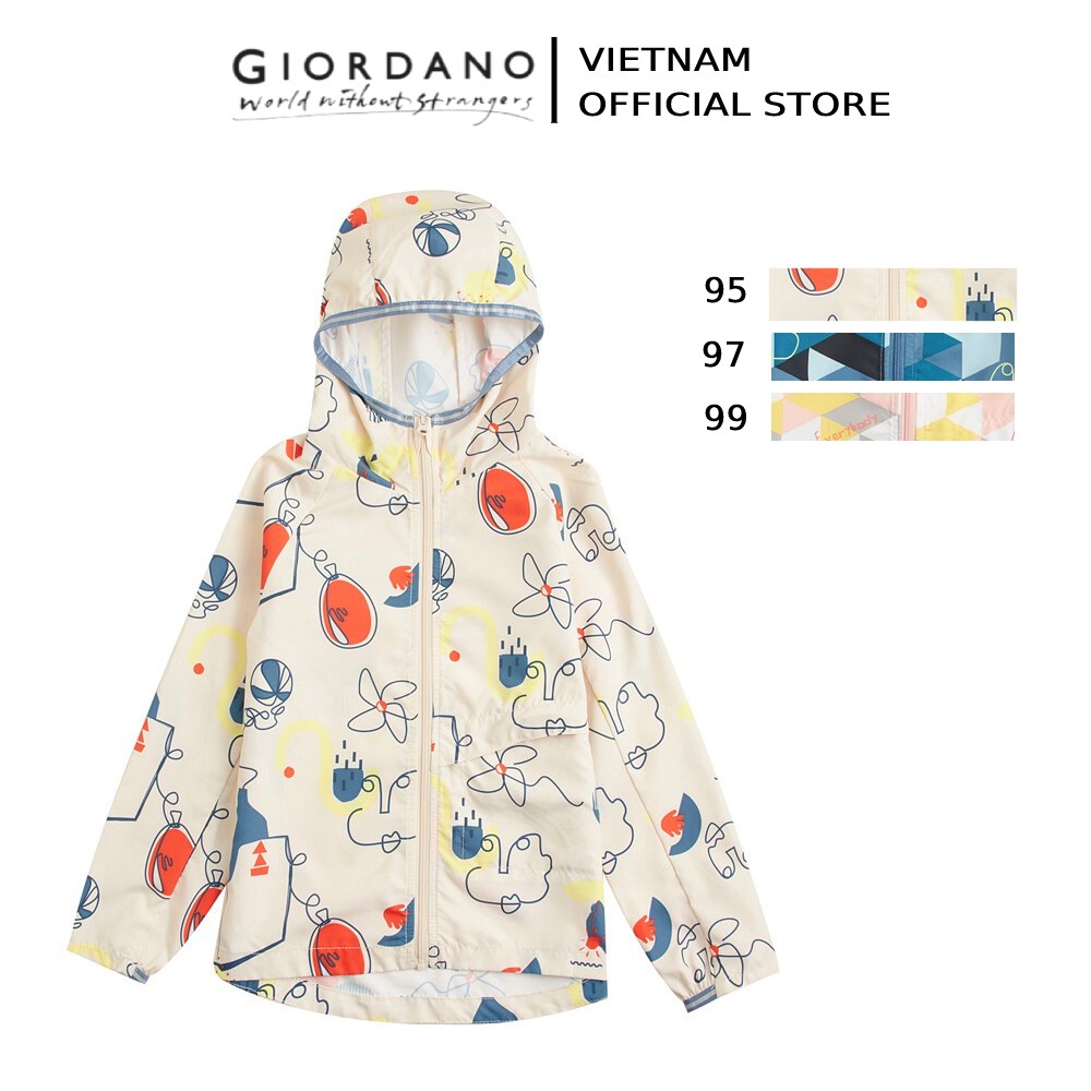 Áo Khoác Dù Trẻ Em WindBreaker Giordano 03070014