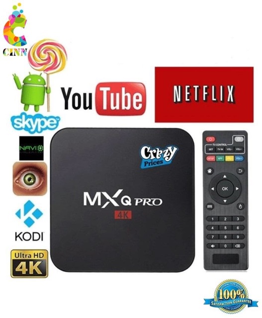 Tivi TV Box Truyền hình bóng đá (Chip xịn S905W) 4K - MXQ Pro 2G+16G Bản mới Tích hợp FPT Play