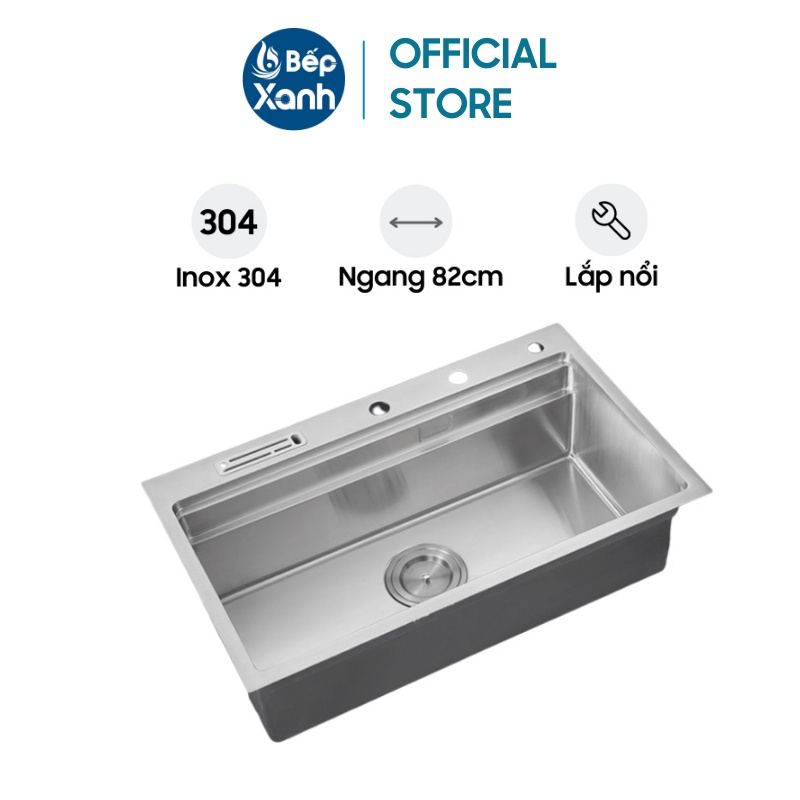 [FREESHIP HCM] Chậu Rửa Chén Vision Manual Sink Ecalite ESD-8250HS- Ngang 82cm