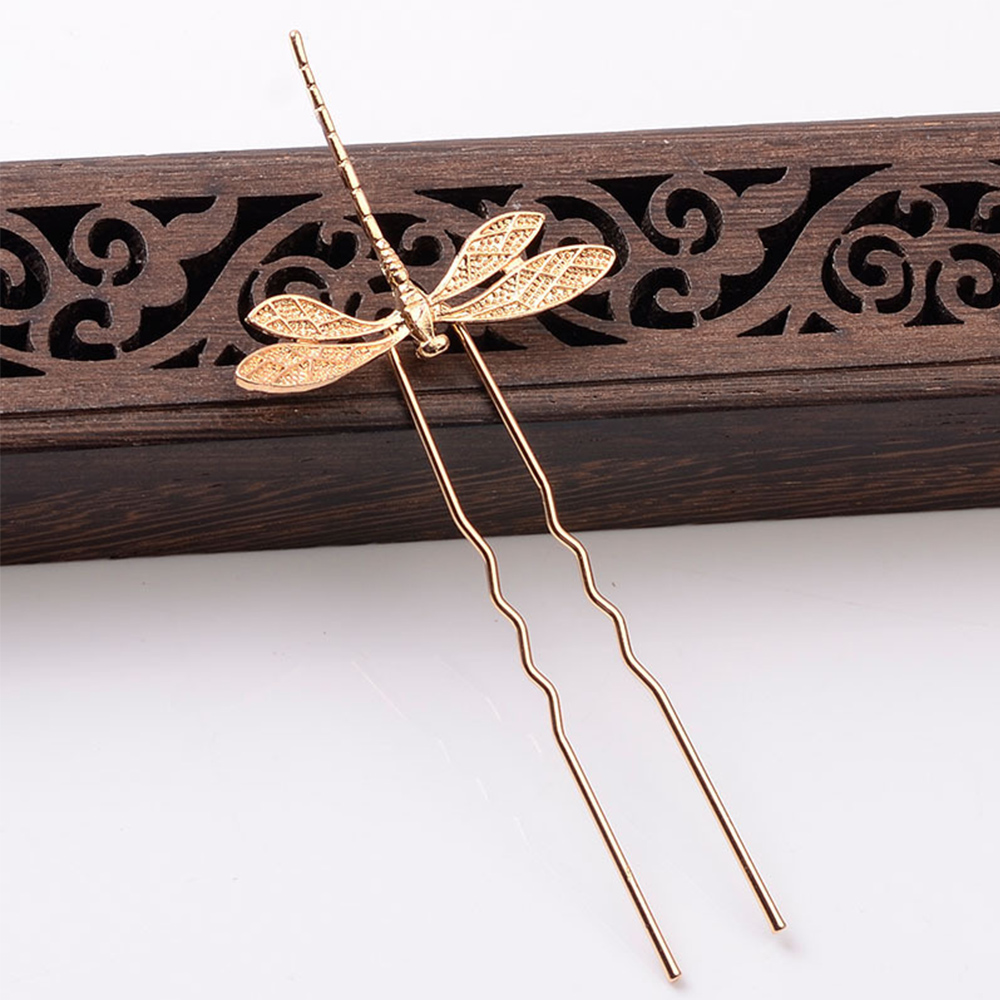 (Hàng Mới Về) Set 1 / 5 Trâm Cài Tóc Hình Chuồn Chuồn Thời Trang Nữ Diy