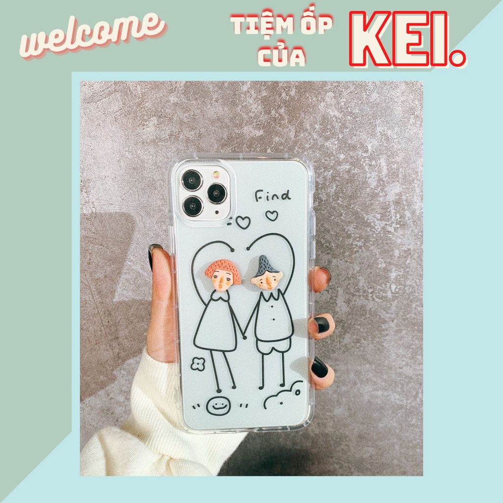 Ốp lưng trong Couple yêu xỉu cho nhiều dòng máy của Iphone/samsung/oppo/realme/xiaomi/vivo