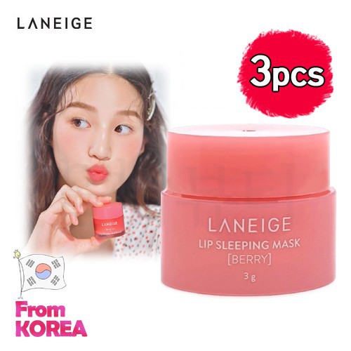 Set 3 Mặt Nạ Ngủ Laneige 3g Dành Cho Môi