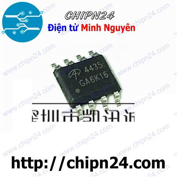 [2 CON] Mosfet Dán AO4435 10A 30V SOP-8 Kênh P (SMD Dán) (4435)