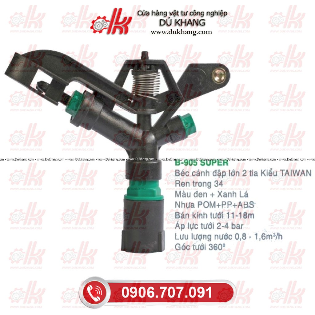 BÉC TƯỚI CÂY B 905 SUPER