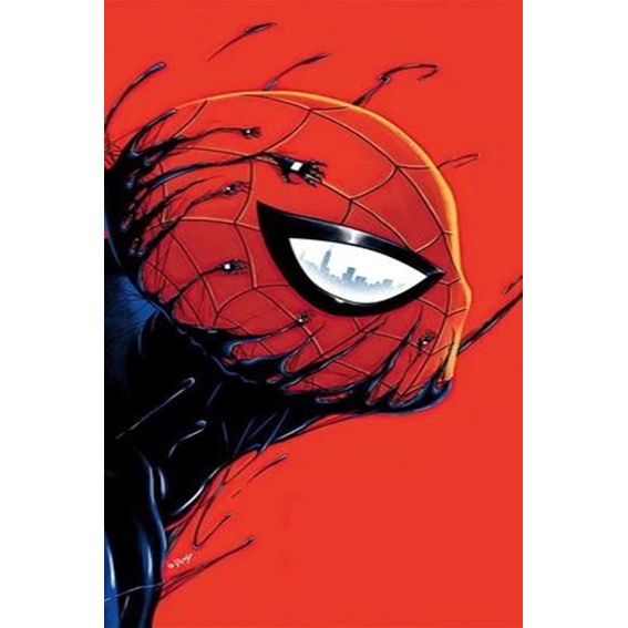 Bộ Tranh Vải Bạt Vẽ Theo Số Tự Làm Hình Người Nhện Marvel Trang Trí Nhà Cửa
