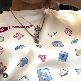 ÁO LEVENTS LVS INTERNET LOVE PIXEL TEE/ White (Vải Fabric Levents Chính Hãng ✅)