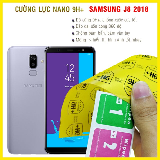 Dán cường lực dẻo nano Samsung Galaxy J8 2018