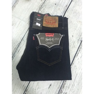 Quần jean nam ống côn màu xanh đen vnxk Le11 skinny fit co giãn