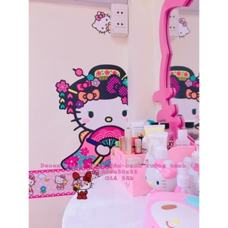 Decan dán tường kitty nhật nữa mặt dán gốc tương