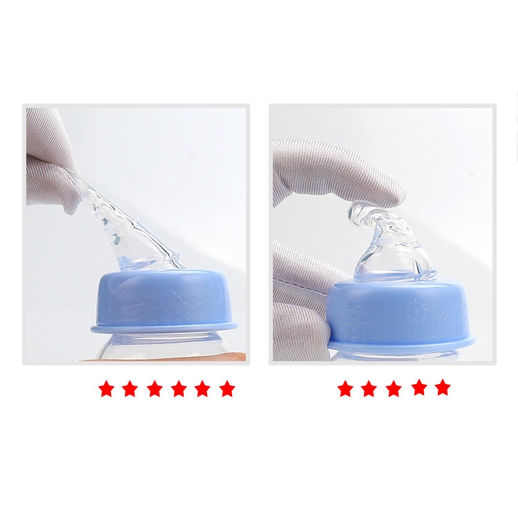 &lt;Hàng đã sẵn sàng&gt; Bình tạo núm vú bằng nhựa PP nhỏ cầm tay sáng tạo Bình chăm sóc trẻ em 60ml