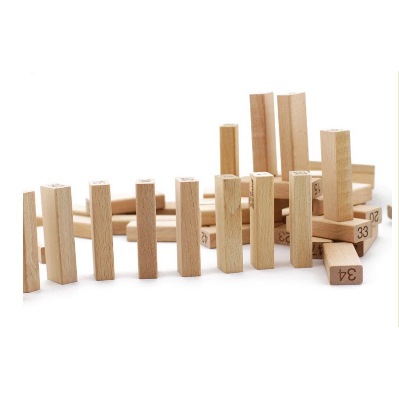 Bộ đồ chơi rút gỗ 54 thanh cỡ đại cao cấp