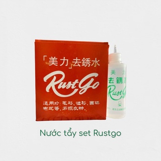 Nước tẩy sét, ố vàng trên vải Rustgo