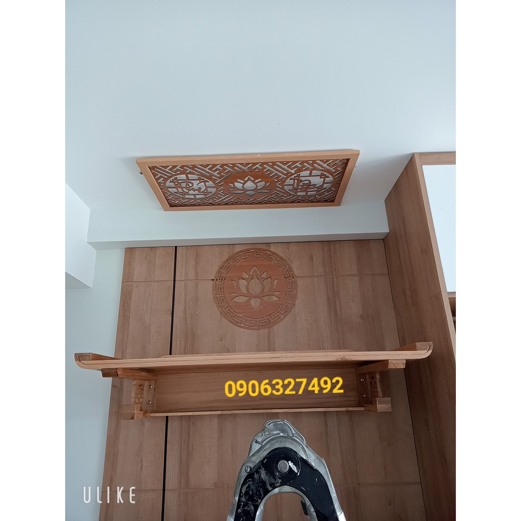 Tấm chắn khói hương bàn thờ 40x80 PHÚC - LỘC - SEN